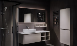 BRENTA FLY FL01 Тумба подвесная с одним выдвижным ящиком, L100хP49,6хh44 см, MZZ Матовый лак мини 3 5