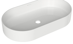 AQUEDUTO ESPIRAL Раковина накладная, 600х390хH120 мм, белый глянцевый мини 1