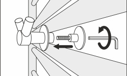 СУНЕРЖА Вешалка для радиатора "ВИКТОРИЯ", хром (без покрытия) мини 3 3