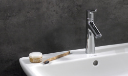 HANSGROHE Talis S Смеситель для раковины 100, однорычажный, со сливным гарнитуром, хром мини 3 4