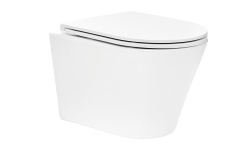 TECEspring K Унитаз безободковый подвесной с сиденьем, смыв Tornado, 36x48x35 см, белый мини 1