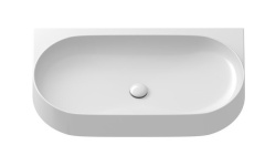 RAVAK YARD 800 Раковина накладная для установки на консоль, БЕЗ отверстий, 805х500х125 мм, белый мини 1