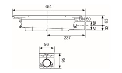 TECEdrainprofile Сифон «стандартный» DN 50 боковой слив мини 3 2