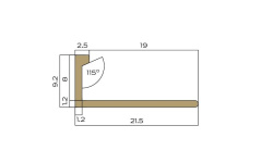 NEEXYDECOR профиль латунь брашированная 8х2700 (PVL01) мини 3 4