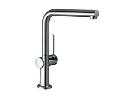 HANSGROHE Talis M54 Кухонный смеситель однорычажный, 270, с вытяжным изливом, 1jet, sBox, хром