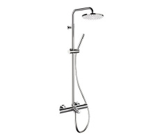 REMER Душевая стойка с термостатом, верхний душ Ø 20 см, cromo