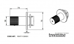 3M-TREEMME 22 mm Смеситель для раковины/душа скрытого монтажа, нержавеющая сталь мини 3 2