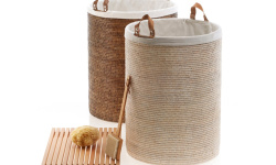 DW BASKET SPA Корзина без крышки на колесиках, H70x50x50 см, Ротанг светлый мини 3 3