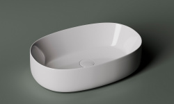 CERAMICANOVA Element Раковина накладная 540х350хH145 мм, белый мини 3 6