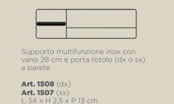 BERTOCCI Fly Релинг металлический 41 см для аксессуаров из композита, Nero Opaco мини 3 2