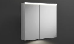BURGBAD IVEO Зеркальный шкаф с подсветкой, 708х680х160 мм, зеркало с обеих сторон, антрацитово-серый мини 1