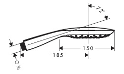 HANSGROHE Ручной душ Raindance Select E 150 3jet, , хром мини 3 3