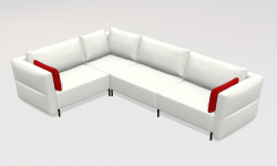 GAMADECOR FOLD S2 R COMPOSICIÓN 2 Диван на ножках угловой правый в комплекте 365x205 см, Спецзаказ! мини 1