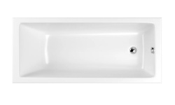 WHITECROSS Wave Slim Ванна акриловая пристенная 170x70 см, 210 л, белый глянец мини 1