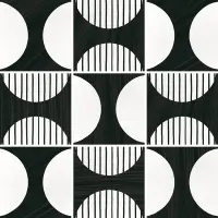 керамогранит CAPRICE DECO EQUIPE MOONLINE B&W 20х20 EQ-5