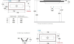GLOBO STOCKHOLM Раковина встраиваемая в столешницу 75х34х17 см, без отв, с переливом, белый мини 3 2