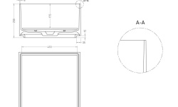 Salini ARMONIA SQUARE 02 Раковина накладная 450х450х250 мм, S-Stone-белый матовый мини 3 5