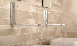 NOKEN LOUNGE Однорычажный настенный смеситель для раковины, каскадный излив, без ДК, 5,1 л/мин, хром мини 3 3