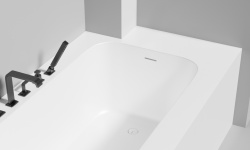 Salini ORLANDA KIT 180 Ванна встраиваемая 1800х800 мм, S-Stone - белый матовый/фурнитура белый мини 3 2