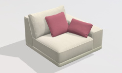 GAMADECOR B2 Диваный модуль S2 R, 108х106 см. Спецзаказ. мини 1