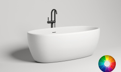 Salini LUCE Ванна свободностоящая 1690х870х580 мм, S-Stone - RAL матовый мини 1