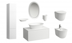 LAU THE NEW CLASSIC Комплект мебели, керамики и аксессуаров, белый глянцевый/белый мини 1