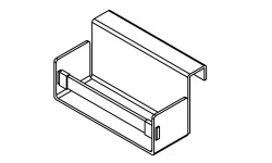 GD Коробочка для аксессуаров монтаж на планку, 24x13x12 см, Metal/Piel мини 1