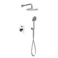 REMER ENERGY Смеситель для душа (скрытая частьв комплекте) с верхним и ручным душем, chrome