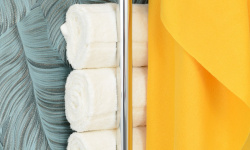 СУНЕРЖА Локон Полотенцесушитель (электрика), 1600х125 мм, правый, Матовое золото мини 3 4