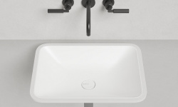 Salini MAREA 06 Раковина встраиваемая 550х400х134 мм, БЕЗ перелива, БЕЗ ДК, S-Stone - белый мат мини 3 2