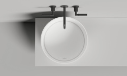 Salini ARMONIA ROUND 03 Раковина накладная Ø450 мм, S-Stone-белый матовый мини 3 2