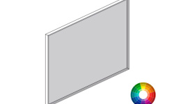 BRENTA CLEO Зеркало в крашеной алюминиевой раме, 120хH65 см, Mxx крашеная рамка мини 1