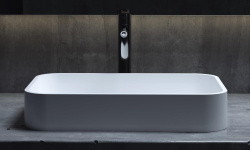 Salini CALLISTA 01 Раковина накладная 545х345х100 мм, без перелива, БЕЗ ДК, S-Sense-белый глянцевый мини 3 8