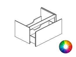 BRENTA FLY FL01 Тумба подвесная с одним выдвижным ящиком, L100хP49,6хh44 см, MZZ Матовый лак