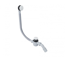 EXCELLENT Moli Слив-перелив click-clack для ванны, 60/80/100 см, Белый глянец