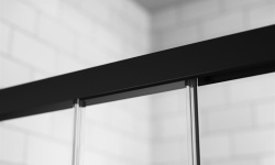 RADAWAY Idea Black DWD 180 Дверь в нишу раздвижная 1785-1815xH2005 мм, черный/прозрачный мини 3 2