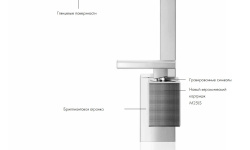 AXOR EDGE Смеситель для раковины на 3 отверстия, 130, с ДК, Polished Black Chrome мини 3 3