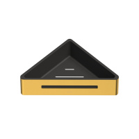 WHITECROSS ergo Полка для душа угловая, брашированное золото