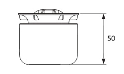 TECEdrainpoint S Стакан гидрозатвора с мембраной. Для трапа DN 50, низкого мини 3 2