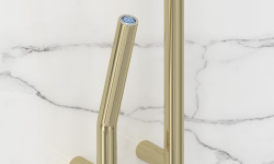 СУНЕРЖА Локон Полотенцесушитель (электрика), 1600х125 мм, левый, Шампань мини 3 7