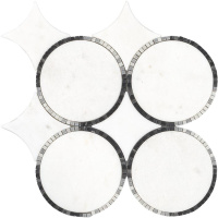 LANTIC TEMPO CIRCLE WHITE 29.9х29.9 G-146