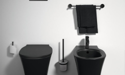 IS OLEAS M1 Механическая панель смыва, двойной смыв, A6 Black (Черный) мини 3 4