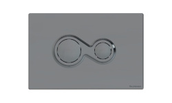 ART CERAM MONET Клавиша двойного смыва для унитаза, Chrome Matt мини 1