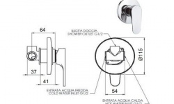 REMER CLASS LINE Гигиенический душ со смесителем (скрытая часть в комплекте), chrome мини 3 2