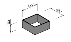 BRENTA Контейнер 120х120хH60 мм мини 3 2