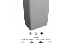 LANTIC PHUKET Раковина напольная 50x33,9x85 см, Habana Dark мини 3 2