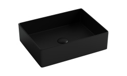 CERAMICANOVA Element Раковина накладная 471х361х130 мм, черный матовый мини 1