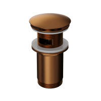 WHITECROSS Донный клапан для раковины Click-Clack, Медь брашированная