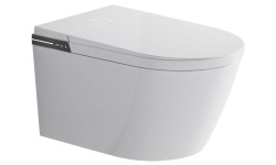 NEMO Унитаз подвесной электронный с функцией биде c крышкой, 600х380х400 мм, белый мини 1