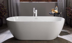 NOKEN LOUNGE Ванна акриловая свободностоящая без гидромассажа, 170х80х60H см, белый блестящий мини 3 4